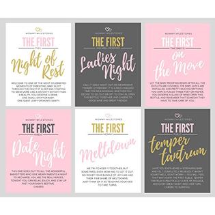 Harper & Ivy Designs 6 Mommy's First Milestone Wine Labels and Stickers, Great Baby Shower and ...