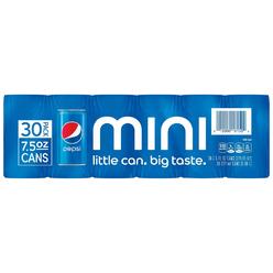 Pepsico Pepsi Mini Cans, 7.5 Fluid Ounce (30 Count)