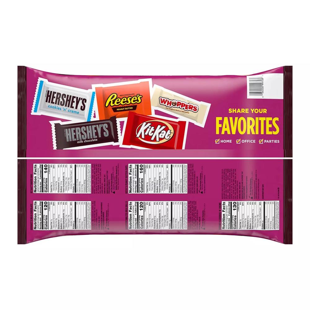 Hershey's Hershey Factory Favorites Chocolate and Creme Assortment, 68.7 Ounce (155 Piece)