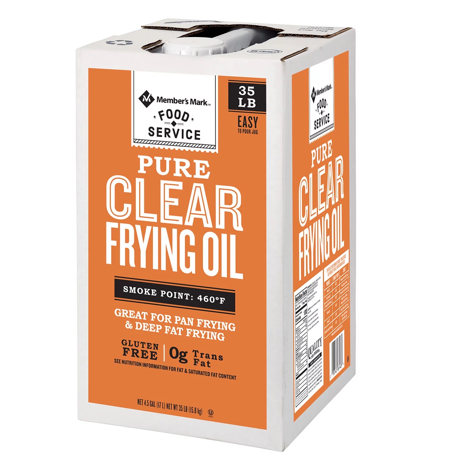 Member's Mark 100% Pure Clear Frying Oil (35 Pounds)