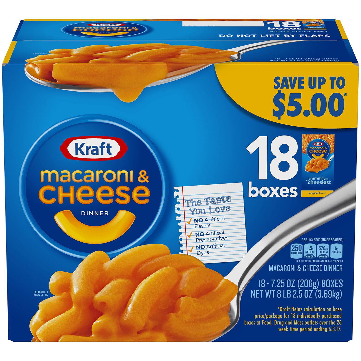 Kraft Macaroni and Cheese (18 Count Box)