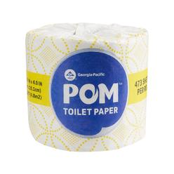 POM Bath Tissue, 2 Ply/473 Sheets (45 Rolls)