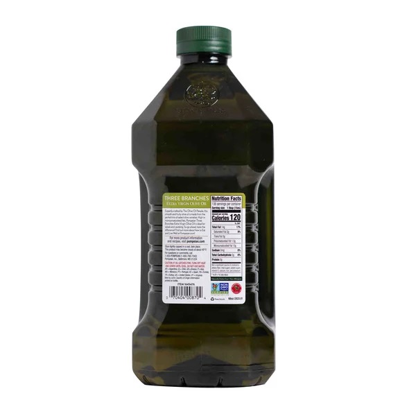 Pompeian Three Branches Extra Virgin Olive Oil, 2 L