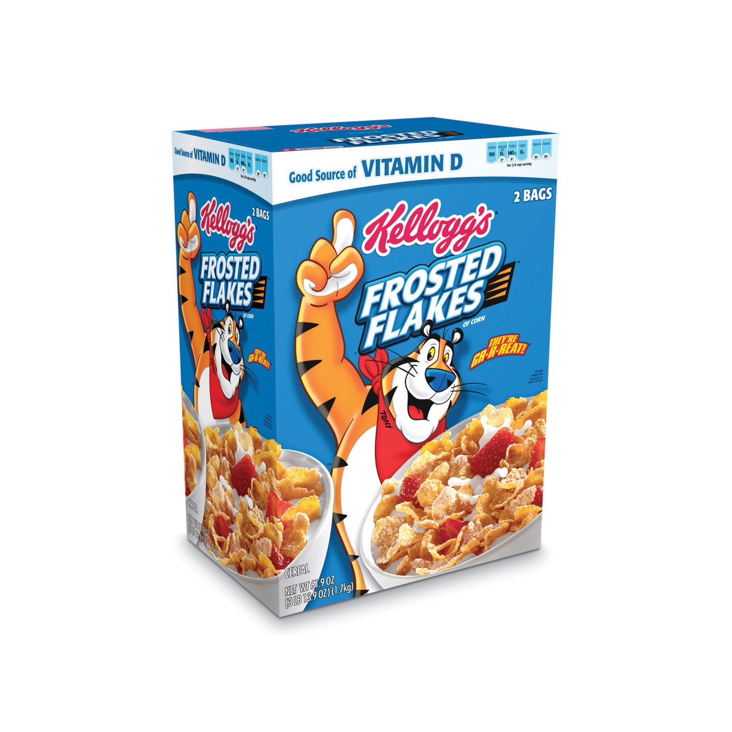 Frosted Flakes Cereal, 61.9-Ounce Box