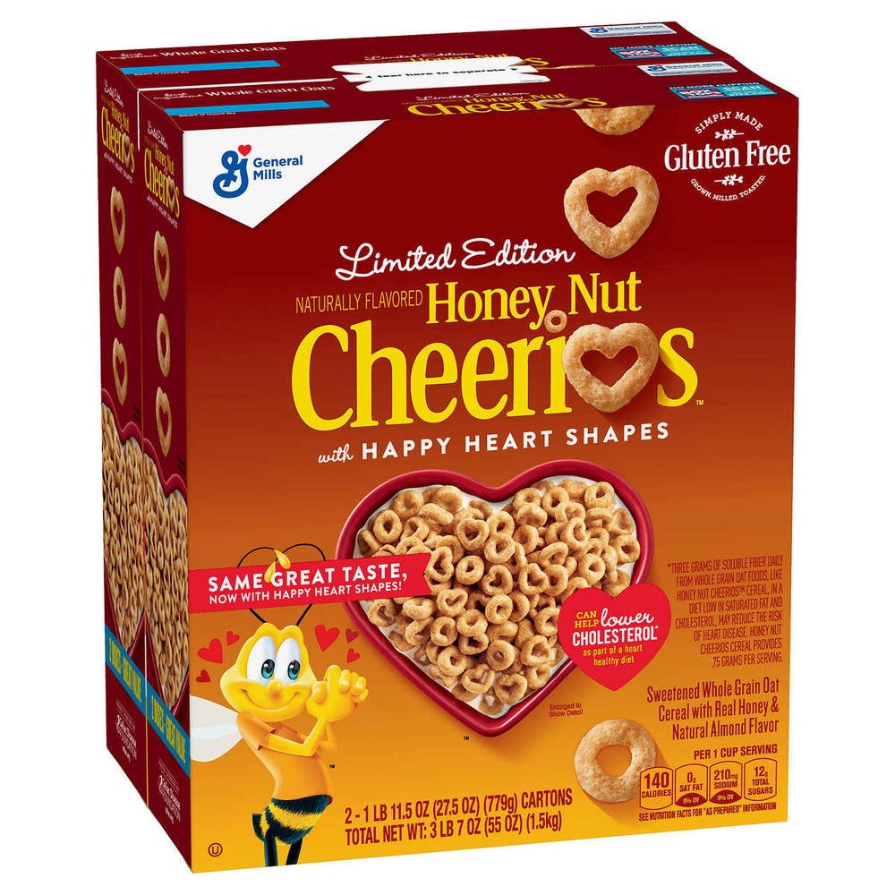 General Mills Cheerios Cereal, Honey Nut (55 Ounce)