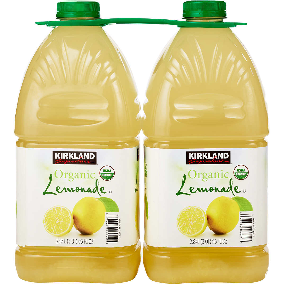 Kirkland Signature Organic Lemonade, 96 fl oz, 2-count