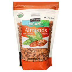 Kirkland Signature Organic Almonds, 1.7 Pounds