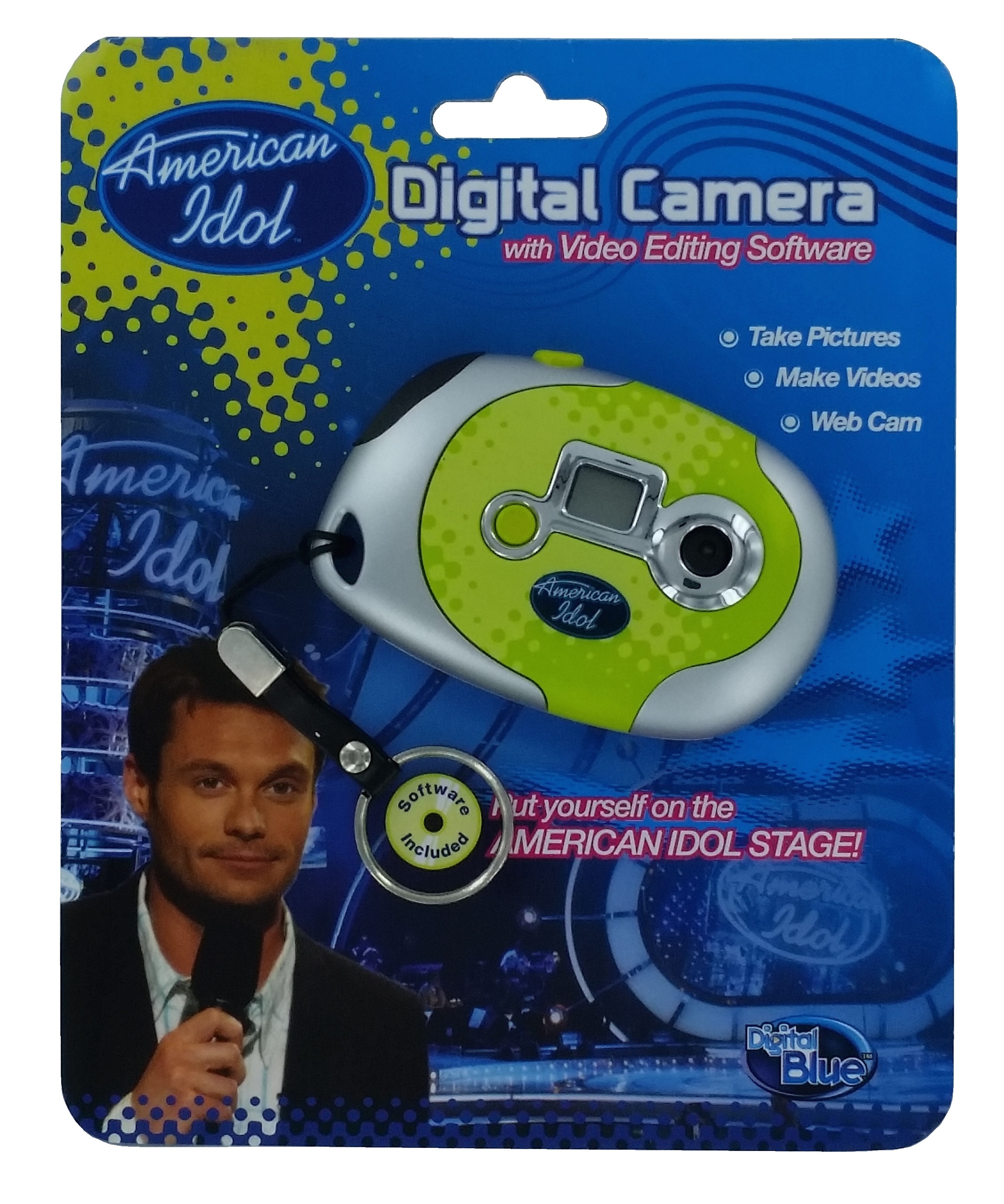 Disney Digital Blue American Idol Keychain Camera