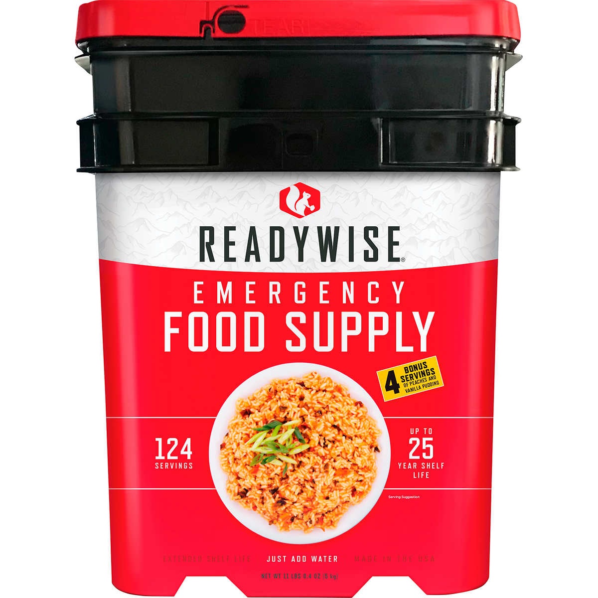 Readywise Emergency Food Supply, 124 servings + 4 Bonus Servings