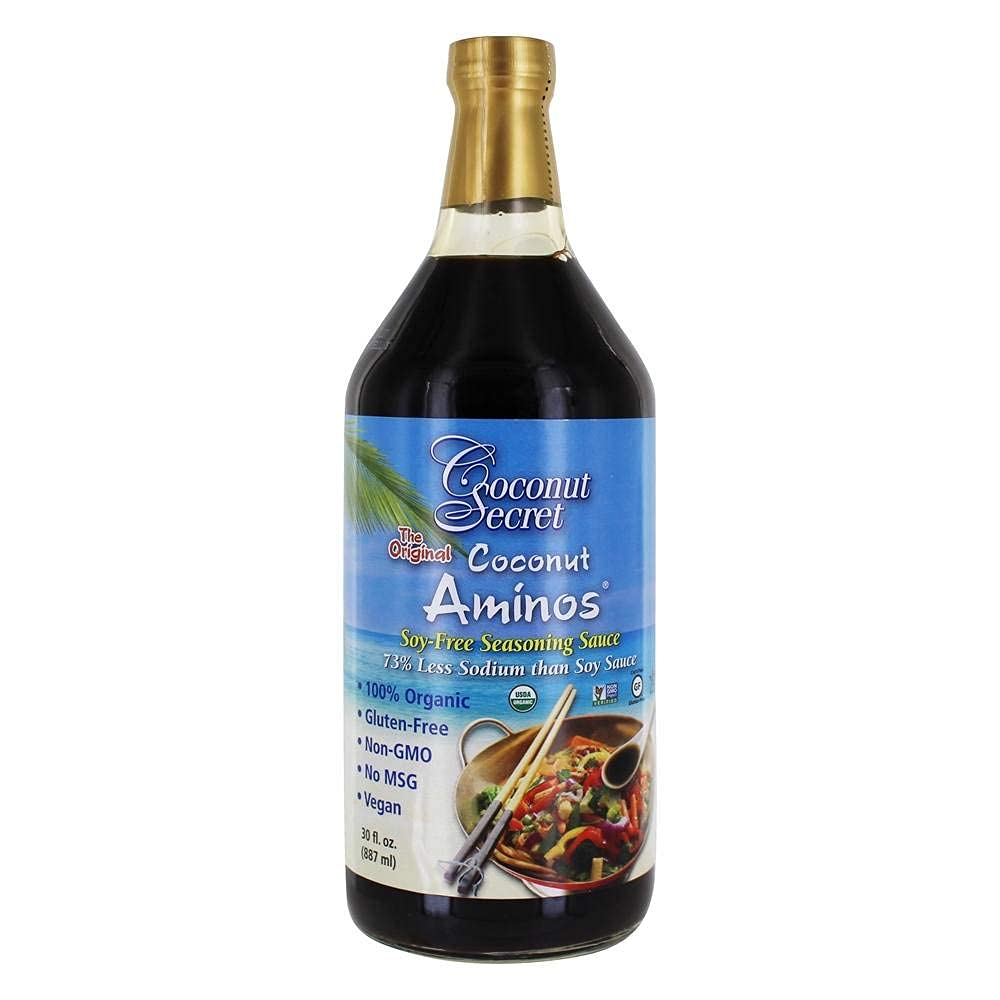 Coconut Secret Coconut Aminos Soy-Free Seasoning Sauce, 30 Fluid Ounce