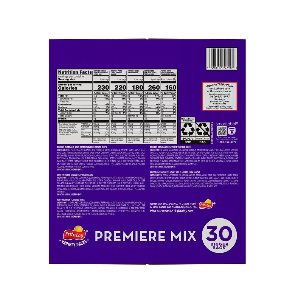 Frito Lay Frito-Lay Premiere Mix (30 Count)