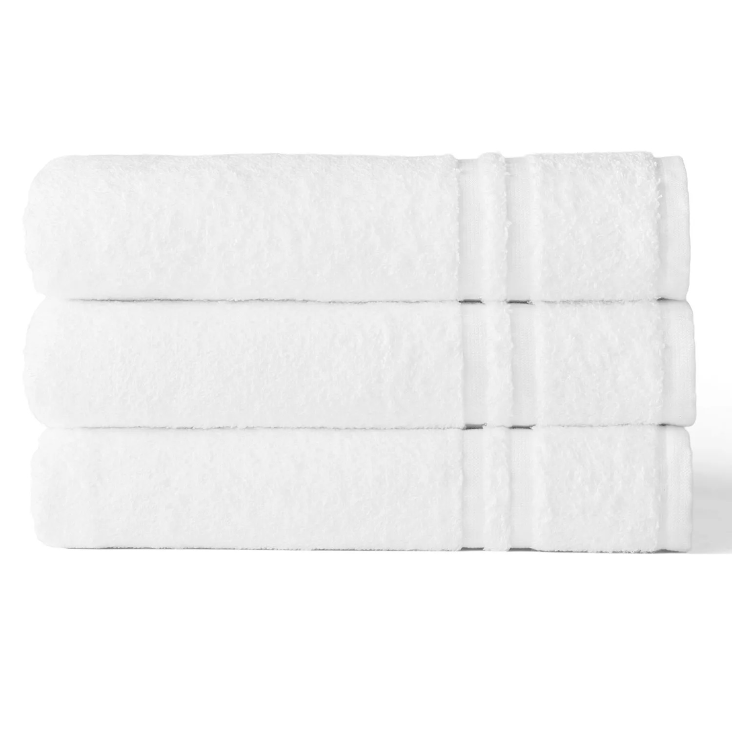 Member's Mark Commercial Hospitality Bath Towels, White (8 Count)