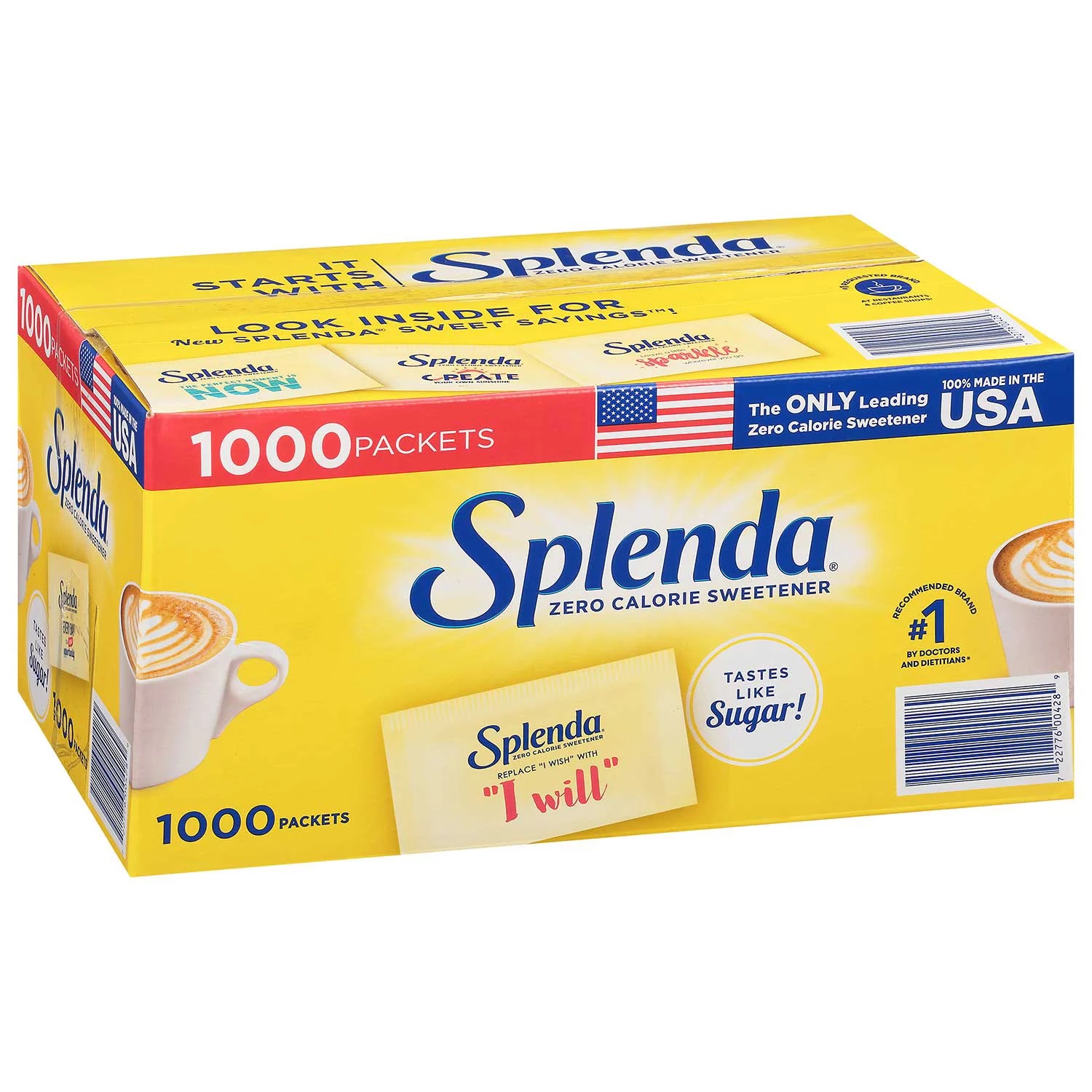 Splenda Zero Calorie Sweetener Packets (1,000 Count)