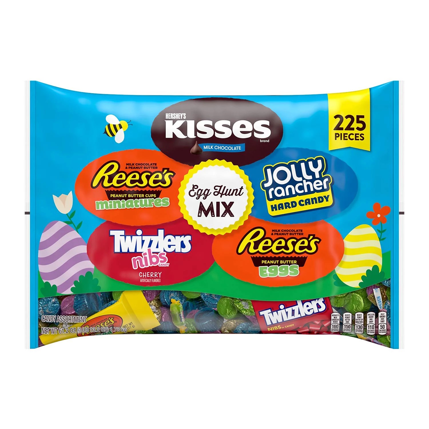 Hershey's Egg Hunt Mix Chocolate Easter Candy Assortment, (61.2 Oz, 225 Pieces)