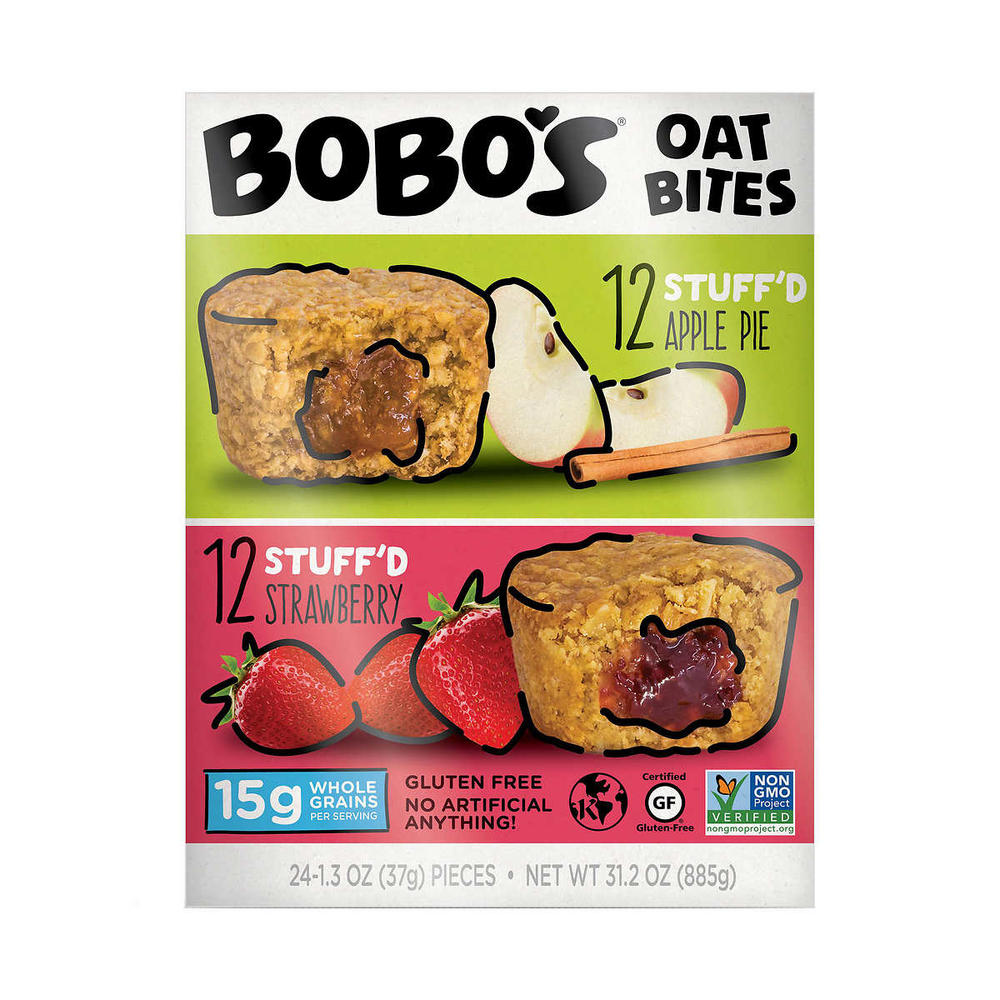 Bobo's Oat Bites, Variety Pack, 1.3 Ounce (Pack of 24)