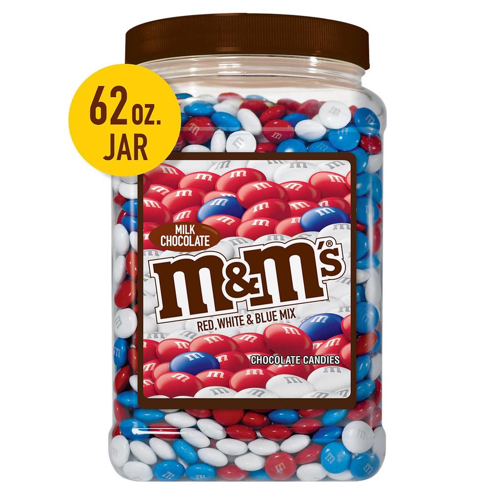 Mars M&M's Milk Chocolate Patriotic Mix (62 Ounce)