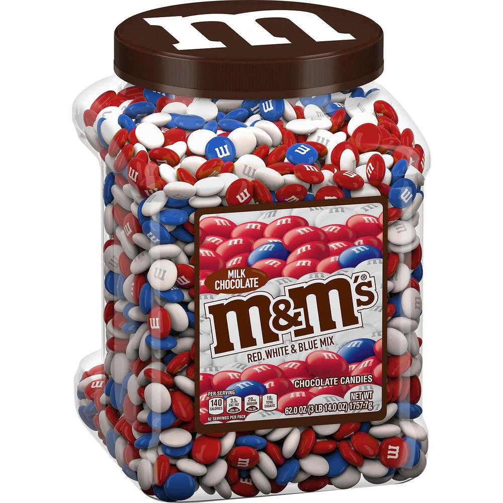 Mars M&M's Milk Chocolate Patriotic Mix (62 Ounce)