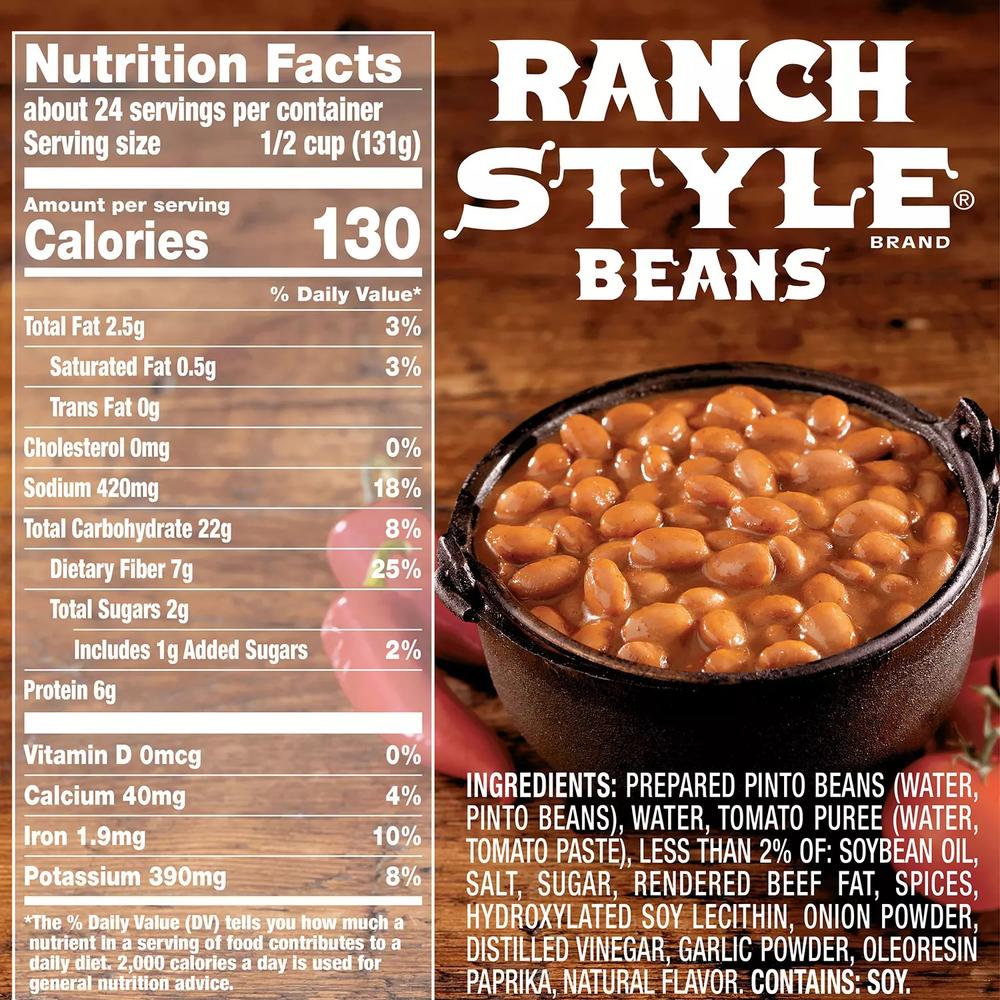 Ranch Style Brand Beans - 8/15 Ounce cans