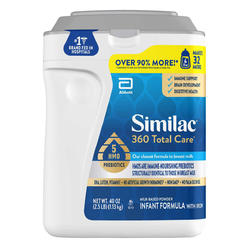 Similac 360 Total Care with 5 HMO's, Non-GMO Infant Formula Powder, 40 Ounce
