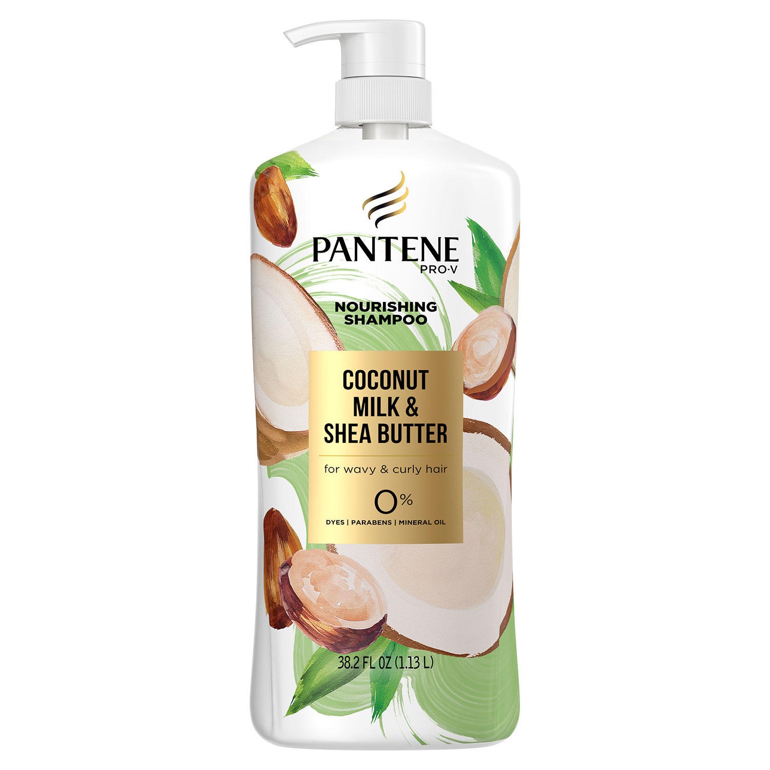 Pantene Pro-V Nourishing Shampoo, Coconut Milk & Shea Butter (38.2 Fluid Ounce)