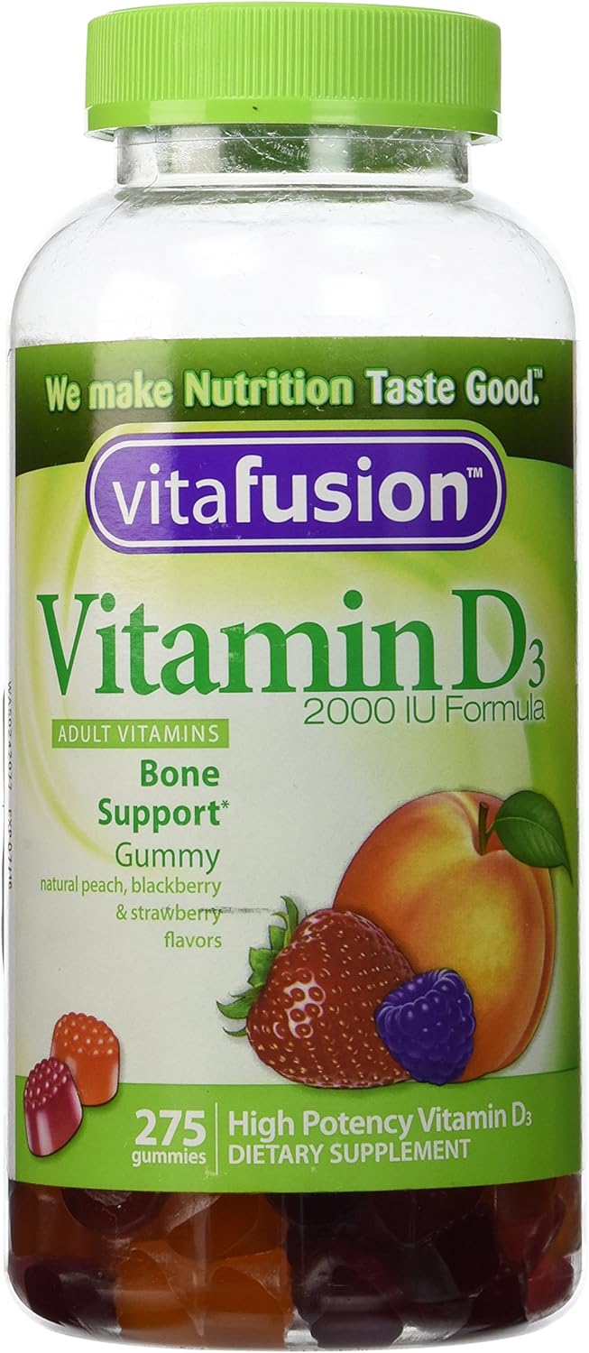 Vitafusion Vitamin D3 2000 IU Adult Vitamin Gummies (275 Count)
