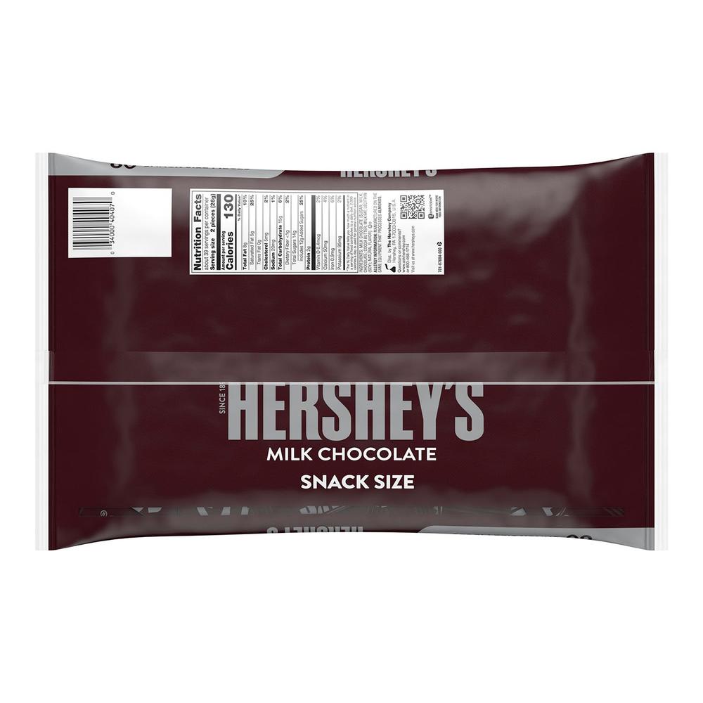 Hershey's Milk Chocolate Snack Size Bars (36 Ounce, 80 Count)