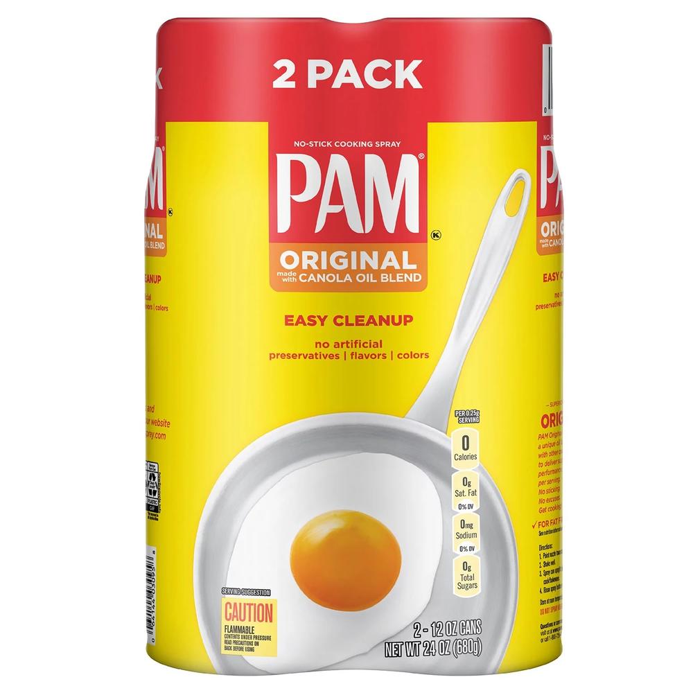 Pam Canola Spray - 2 - 12 Ounce Cans