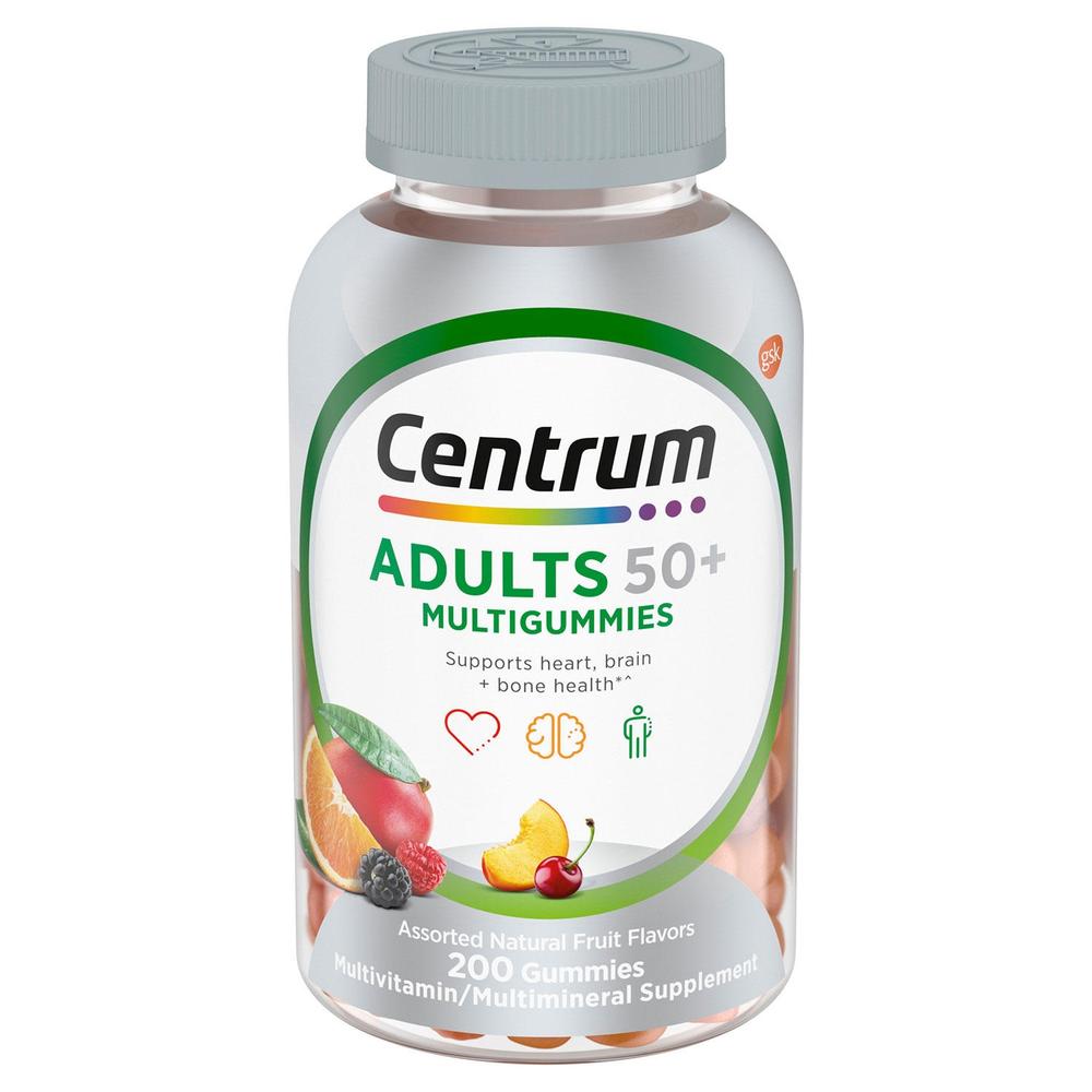 Centrum MultiGummies Multivitamin Gummies for Adults 50 Plus (200 Count)