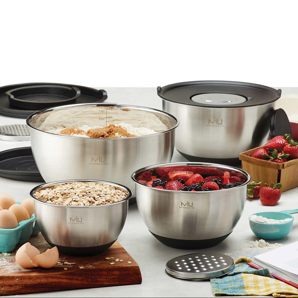 MIU Stainless Steel Mixing Bowl With Graters Set Of 8 miu-stainless-steel-mixing-bowl-with-graters-set-of-8