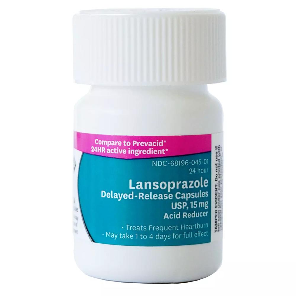 Member's Mark Lansoprazole Delayed-Release Capsules, 15 mg (42 Count)