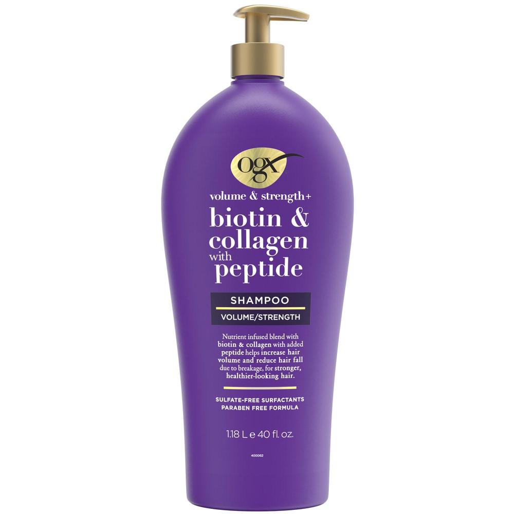 OGX Volume & Strength + Biotin & Collagen Shampoo (40 Fluid Ounce)
