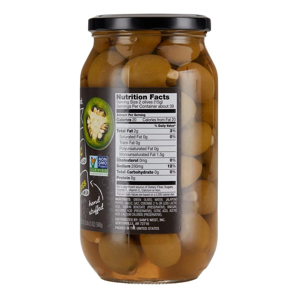 Member's Mark Jalapeno and Garlic Stuffed Olives (20.5 Ounce)
