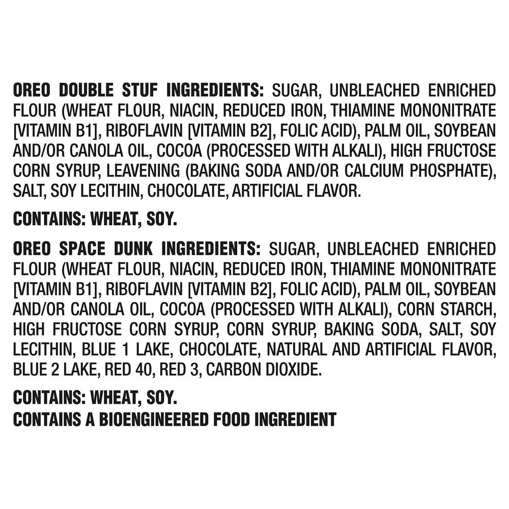 Oreo Space Dunk & Double Stuf Sandwich Cookies Variety Pack, 1.02 Oz