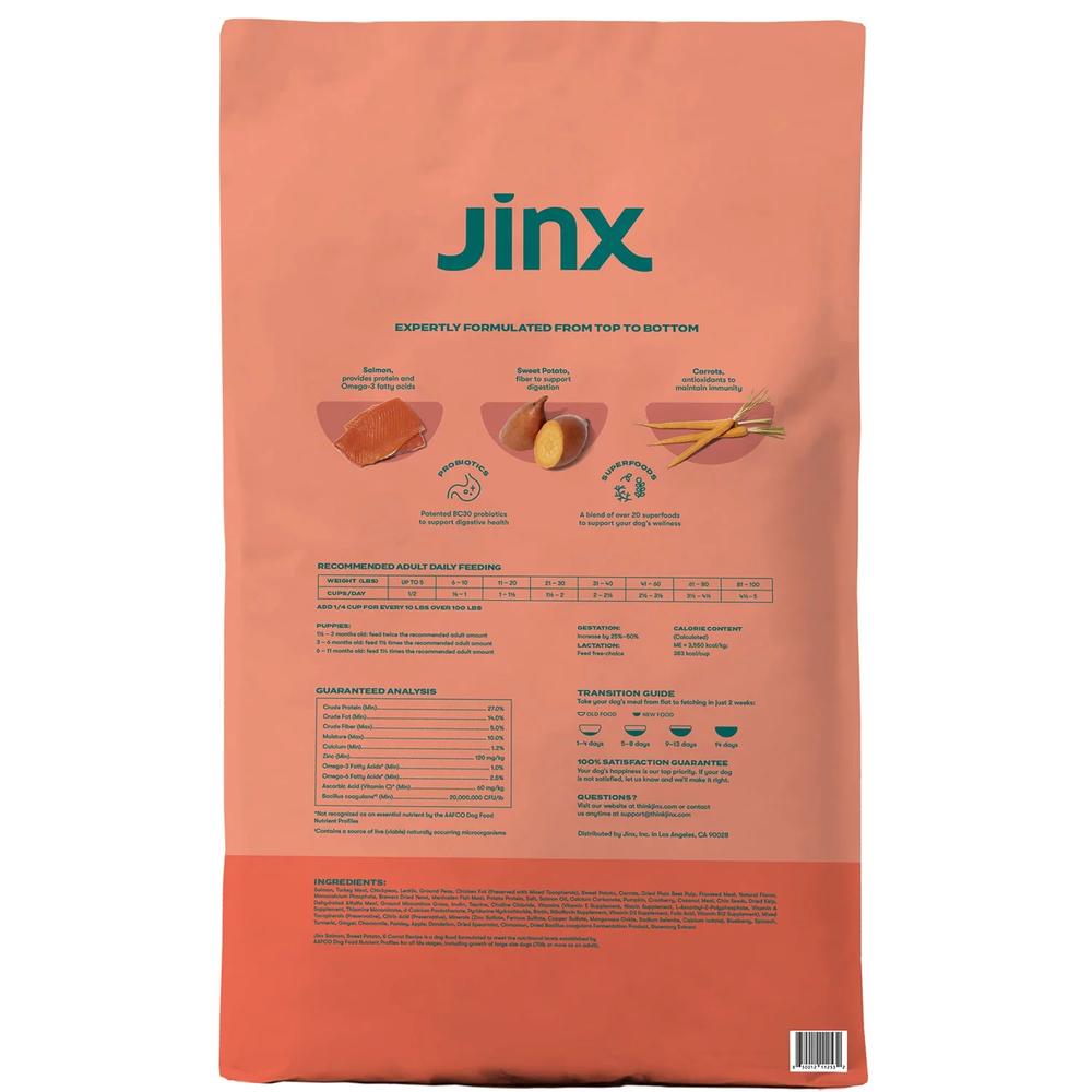 Jinx Grain Free Dry Dog Food Salmon, Sweet Potato & Carrot Recipe (23.5 Pounds)