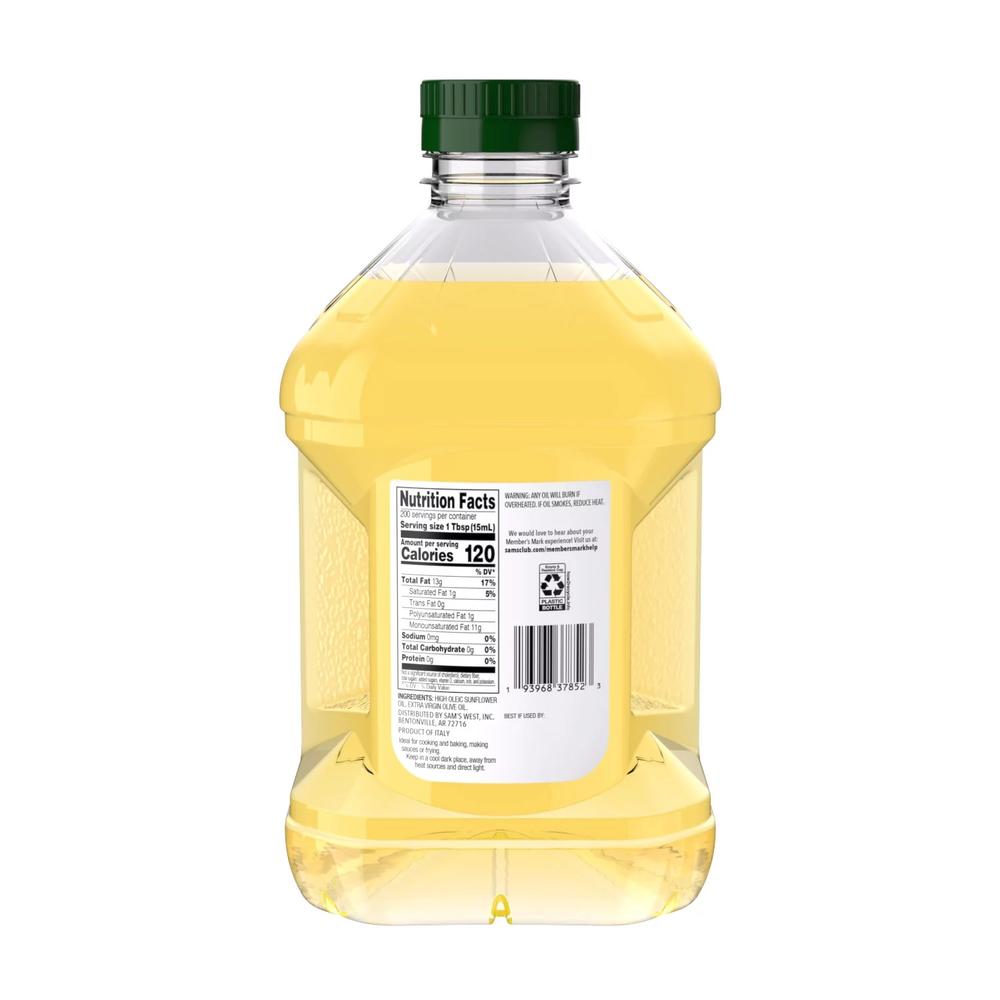 Member's Mark Sunflower and Extra Virgin Olive Oil (3 L, 101 Fluid Ounce)