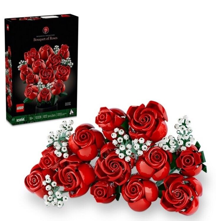 LEGO 2024 Icons Botanical Collection Bouquet of Roses Building Set