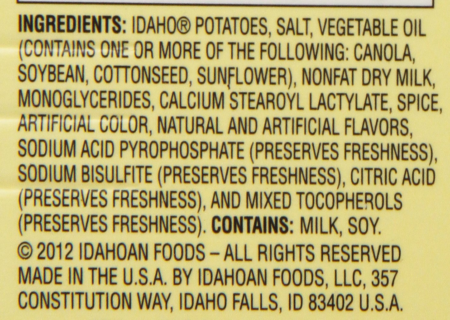 Idahoan Real Premium Mashed Potatoes (3.25 Pounds)