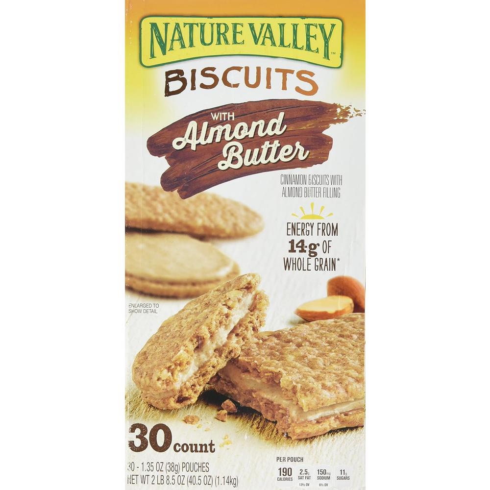 Nature Valley Biscuit Sandwich with Almond Butter (30 Count)