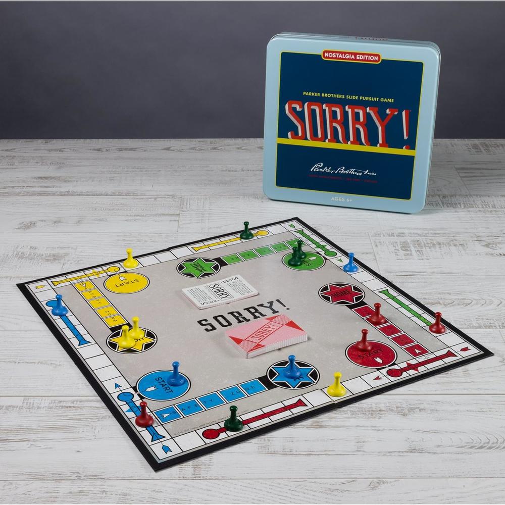 Sorry!! Sorry! Boardgame - Nostalgia Edition in Collectible Tin