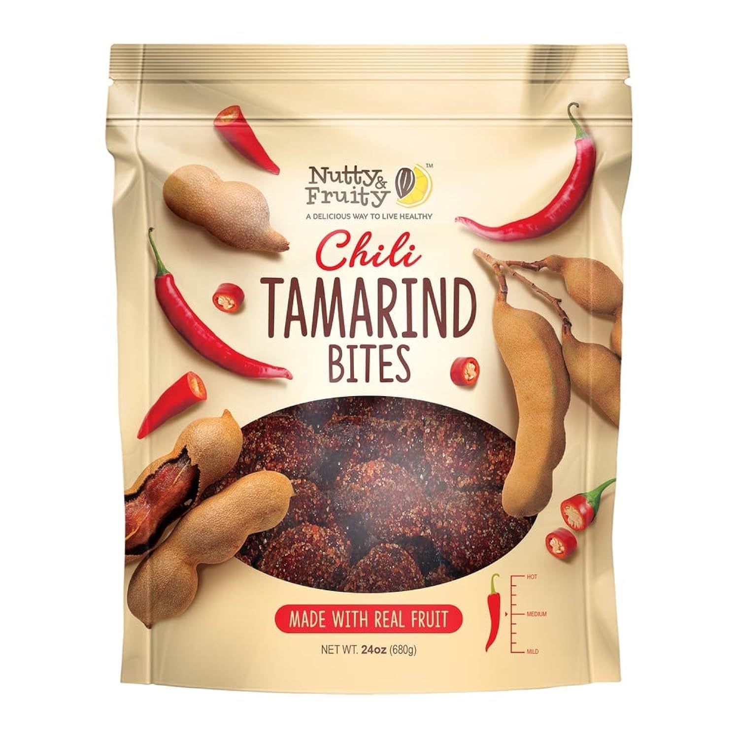 Nutty & Fruity Chili Tamarind Bites, 24 Ounce