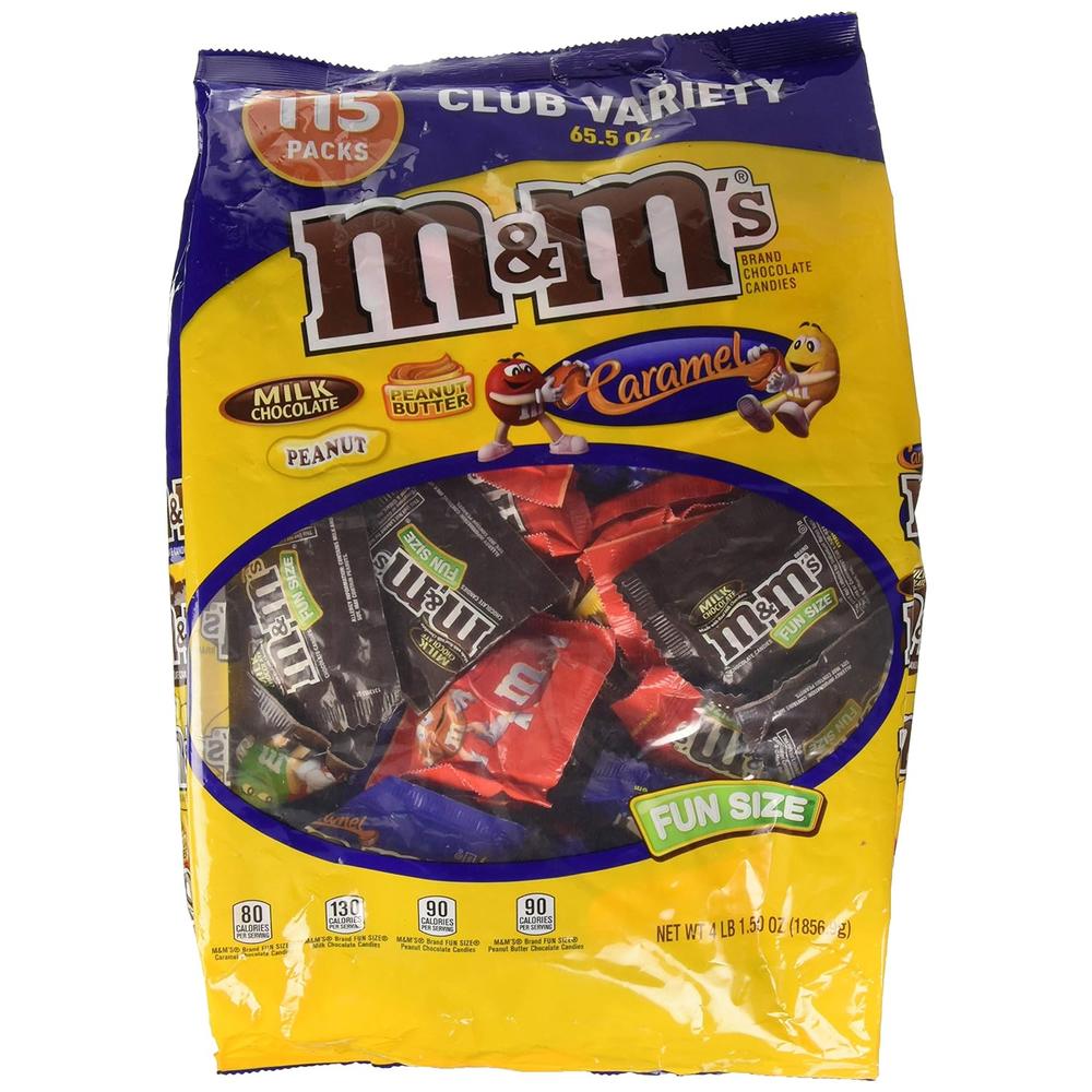 Mars, Inc. M&M'S Chocolate Candy Fun Size Variety Mix (65.5 Ounce, 115 Count)