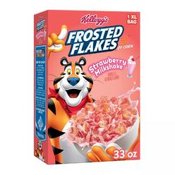 Kellogg's Frosted Flakes Cereal Strawberry Milkshake, 33 Ounce