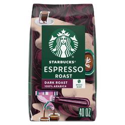 Starbucks Whole Bean Coffee, Espresso Roast Dark (40 Ounce)