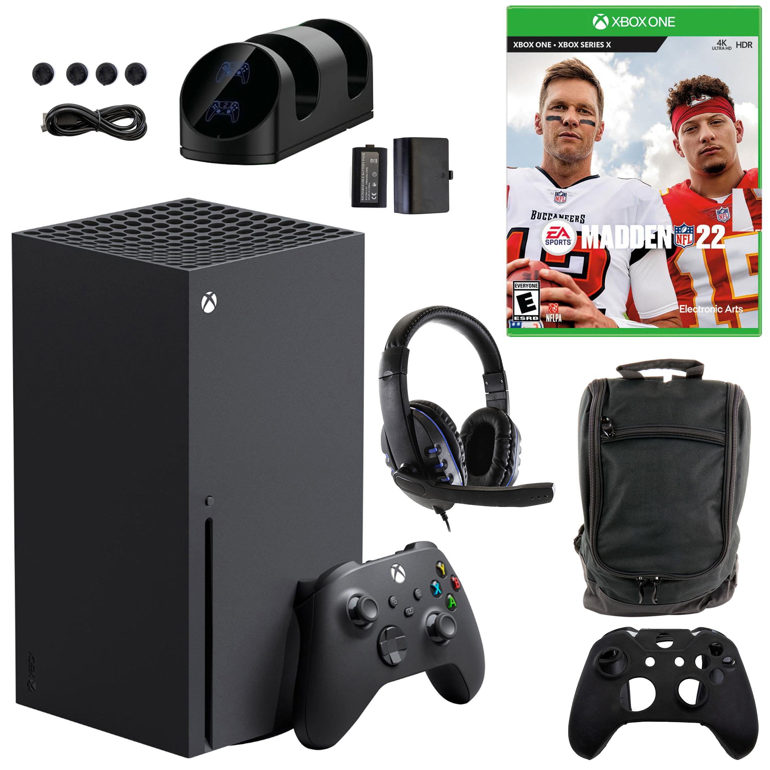 Microsoft Xbox Series X Console with Madden NFL 22 and Accessories