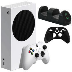 Microsoft Xbox Series S 512 GB All-Digital Console with Dual Charger and Silicone Sleeve
