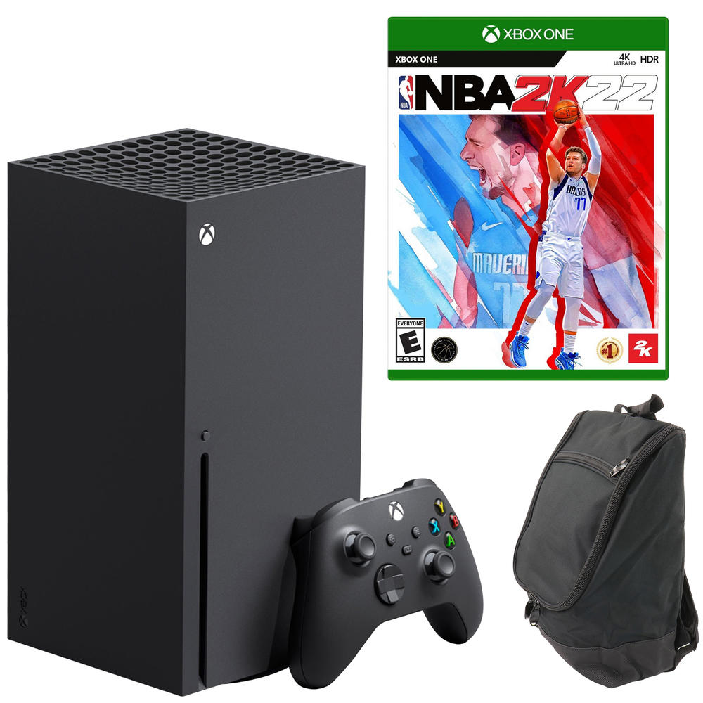 Microsoft Xbox Series X Console with NBA 2K22 Game and Carry Bag