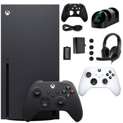 Microsoft Xbox Series X 1TB Console with Extra White Controller Accessories Kit