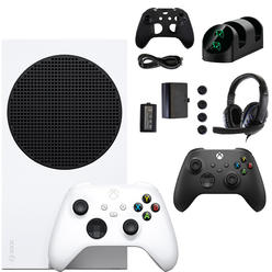 Microsoft Xbox Series S Console with Extra Black Controller Accessories Kit