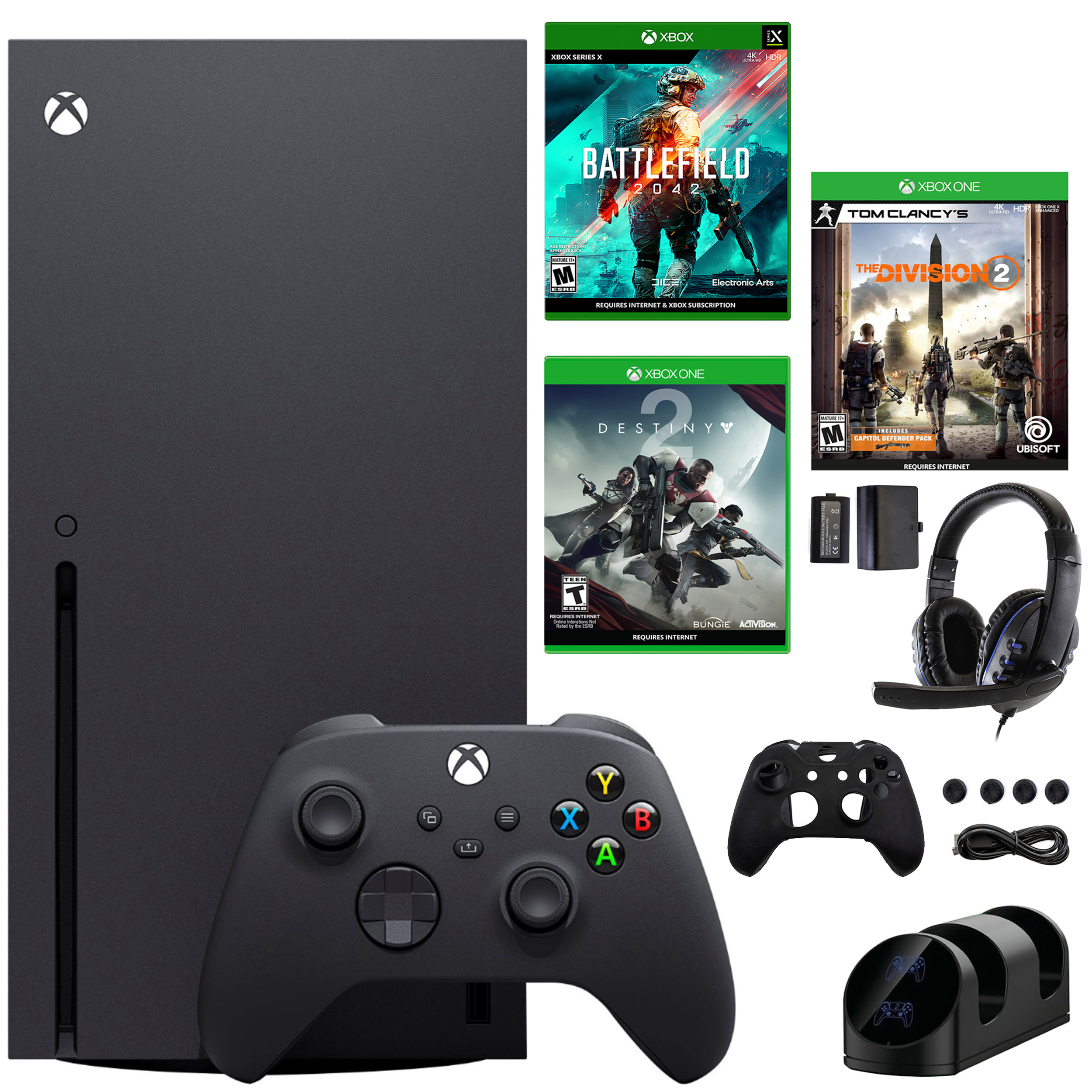 Microsoft Xbox Series X 1TB Console with Games and Accessories Kit