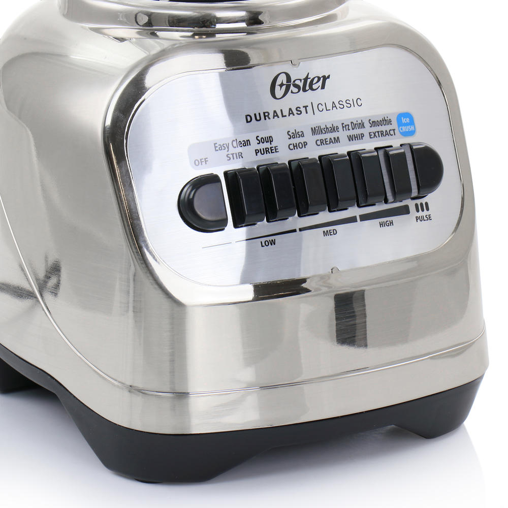 Oster 2-in-1 System 700 Watt 8 Speed 6 Cup Blender in Chrome with Personal Blend-n-Go Cup